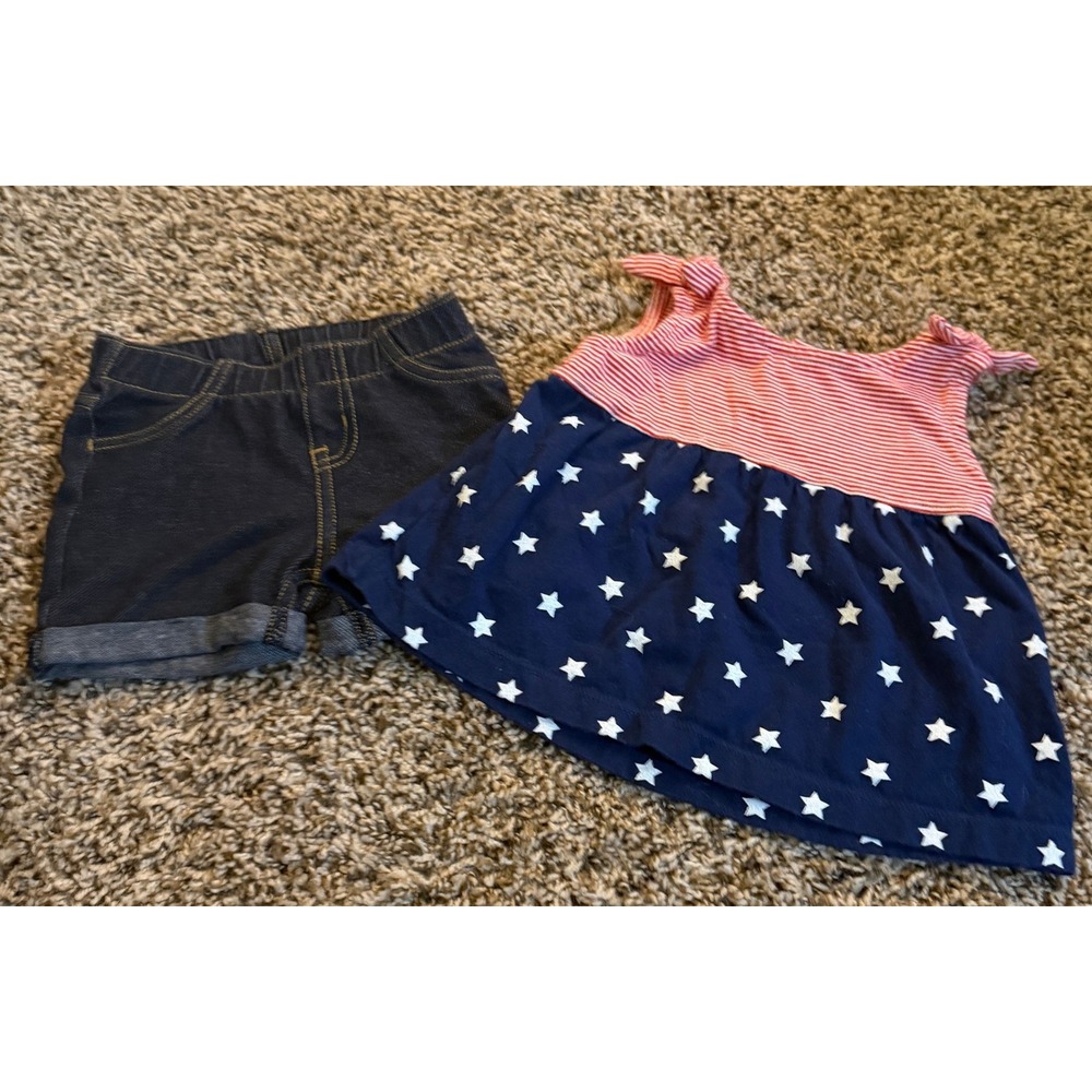 Carter's /Cat & Jack Toddler Girl Two Piece Summer Outfit 18 Months